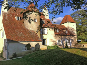 Ch teau in Auvergne with river and terrace